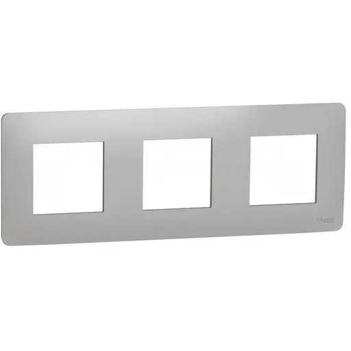 Rama Unica Studio 3 posturi Schneider Noua Unica NU200630, aluminiu