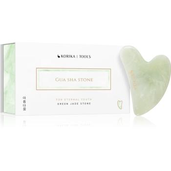 KORIKA Tools Gua Sha Green Jade Stone accesoriu de masaj faciale 1 buc