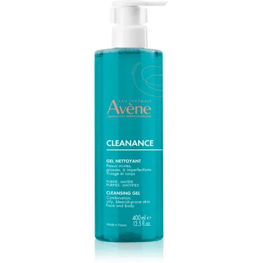 Avène Cleanance Cleansing Gel gel de curățare pentru tenul gras, predispus la acnee 400 ml