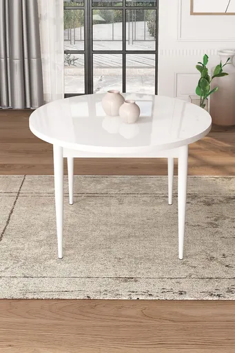 Masa, Hanah Home, Tor, 90x75x90 cm, Alb