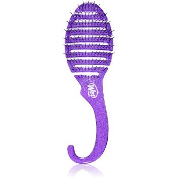 Wet Brush Shower Glitter Dtangler Pink perie de par in dus Purple 1 buc