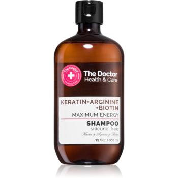 The Doctor Keratin + Arginine + Biotin Maximum Energy Sampon cu keratina pentru intarire si stralucire 355 ml