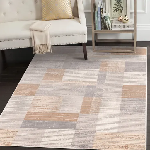 Covor, Motto 4478, 120x180 cm, Gri / Bej / Maro