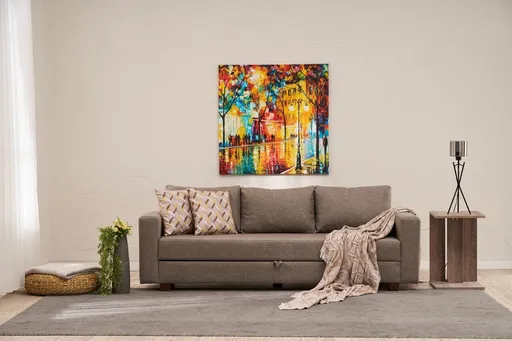 Canapea extensibila 3 locuri, Atelier del Sofa, 825BLC5250, Maro