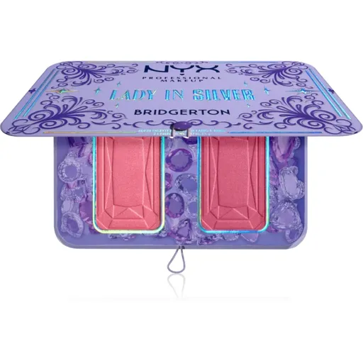 NYX Professional Makeup Bridgerton Royal Blush paleta fard de obraz culoare 02 Lady In Silver 2x5 g