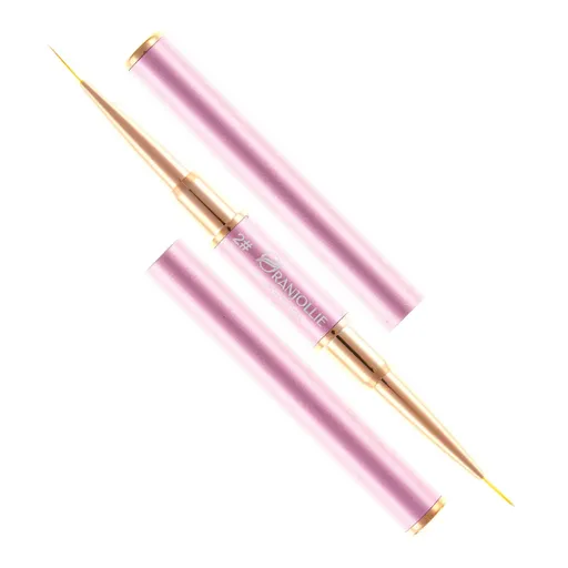 Pensula Manichiura cu 2 Capete, Rose Gold, X28-2, Oranjollie