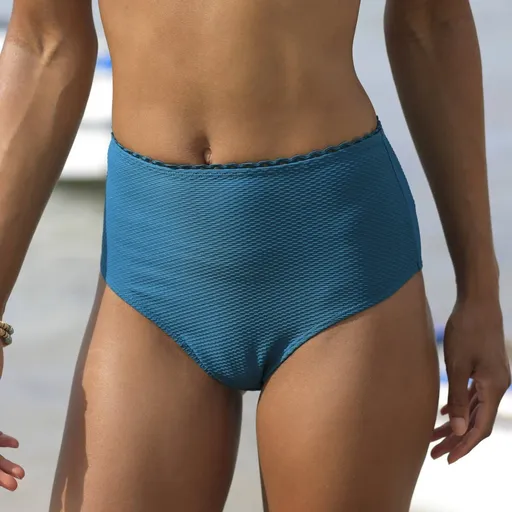 Vilorio costum de baie maxi cu talie înaltă și flip-flops