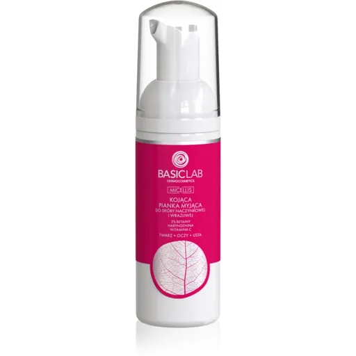 BasicLab Dermocosmetics Micellis demachiant spumant delicat pentru piele sensibila si inrosita 50 ml