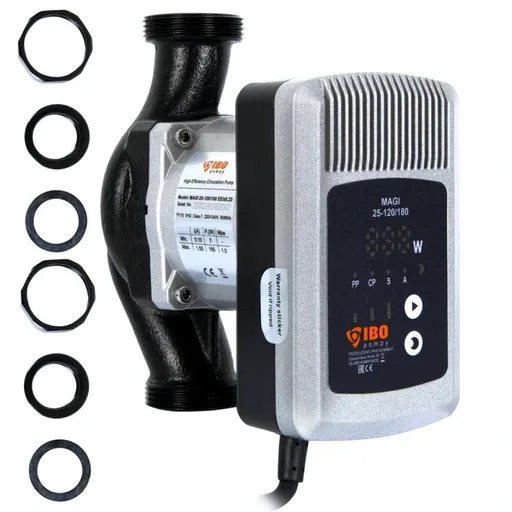 Pompa de recirculare electronica pentru centrala IBO MAGI-H 25-120/180, 14-185 W, 160 l/min, H Refulare 12 m