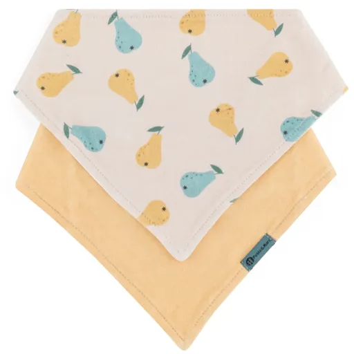 Petite&Mars Bandana Luke 3m+ bavețică Beige Pears&Intense Ochre 1 buc