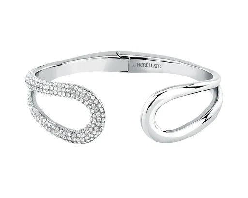 Morellato Brățară solidă din oțel cu cristale Design SAYP26 6 cm