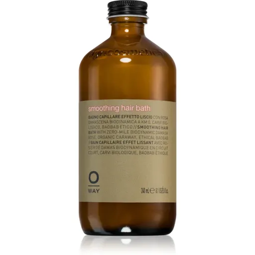 Oway Smooth+ Hair Bath sampon pentru indreptarea parului pentru par uscat si indisciplinat 240 ml