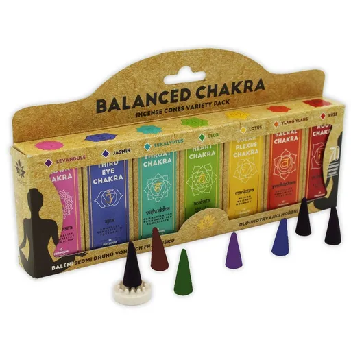 Set conuri aromate Arome Balanced Chakra , 7 buc.,