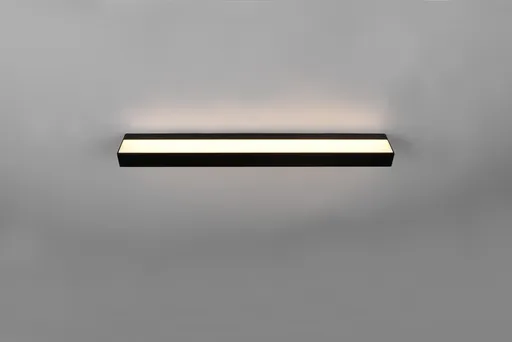 Aplica de perete Rocco, TRIO, 60x3.6 cm, 8W, 1x SMD, aluminiu, negru mat