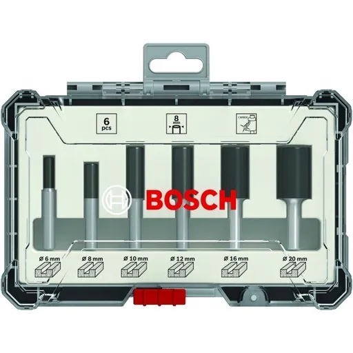 Set 6 freze de profilat canturi, Bosch 2607017466, tija 6 mm