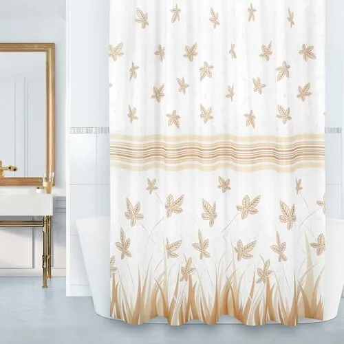 Bellatex Perdea de baie List bej , 180 x 200 cm