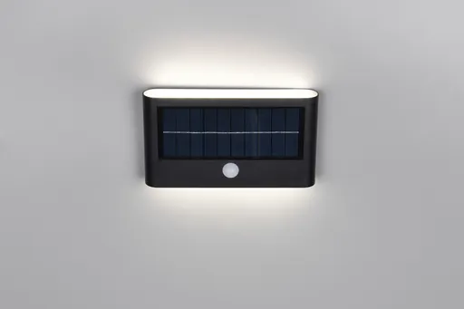 Aplica de perete pentru exterior Ramos, RL, 18x3.5x10 cm, 8W, 1x SMD, plastic, negru mat