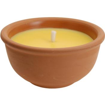 Lumânare repelentă Citronella, în recipient  ceramic, 123 grame