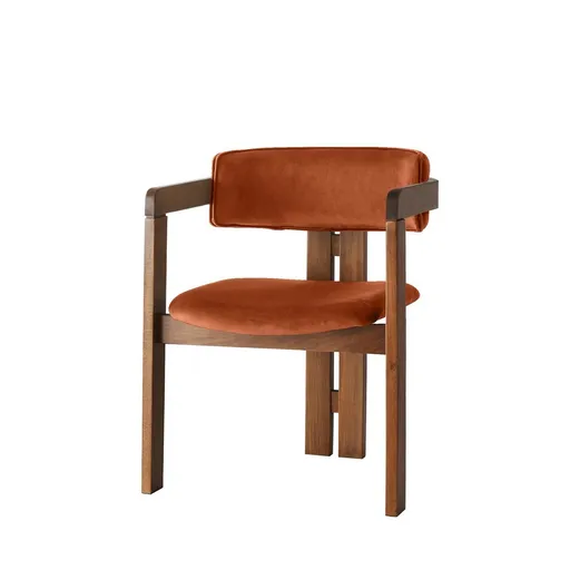 Scaun de sufragerie CO Tile Red and Walnut, portocaliu