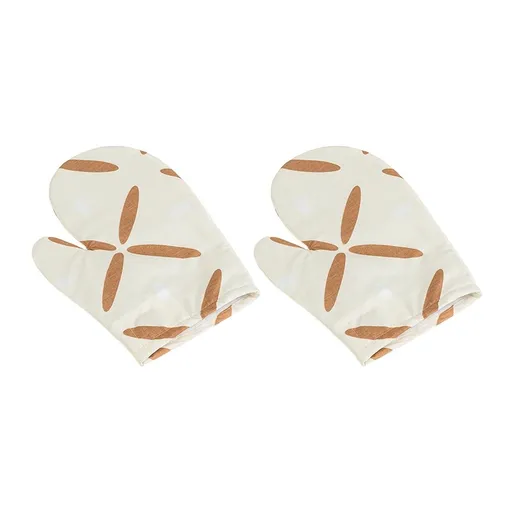 Mănușă de bucătărie Bellatex Cruci maro, 28 x 18 cm, 2 buc