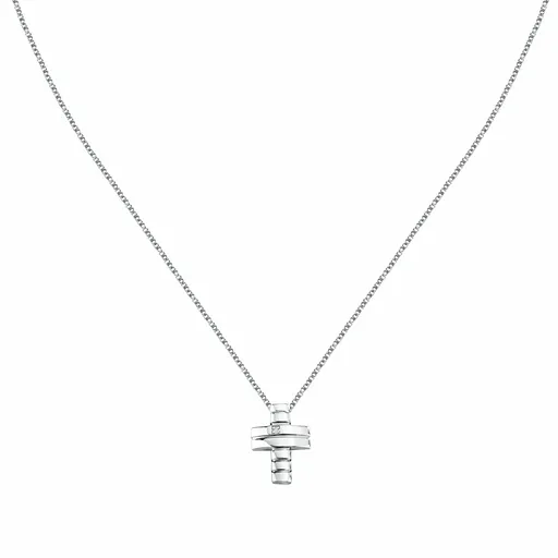 Morellato Colier realizat din argint reciclat cu diamante Cruce Diamonds SAYE01