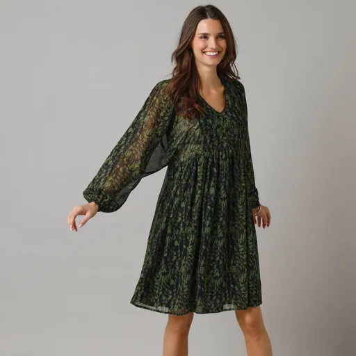 Rochie scurtă cu imprimeu