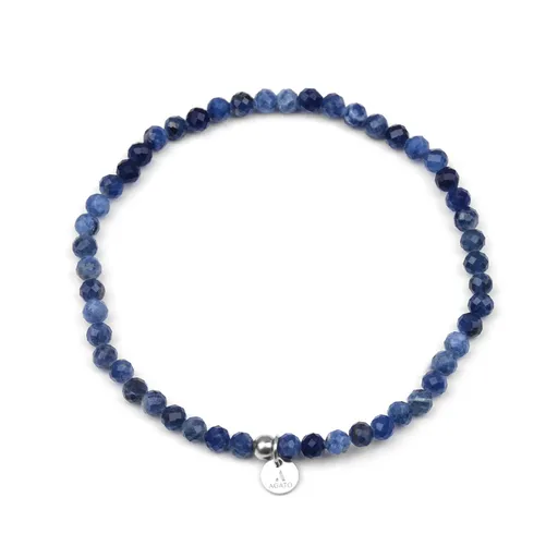 Agato Brățară cu mărgele din sodalit POL-B16/20G