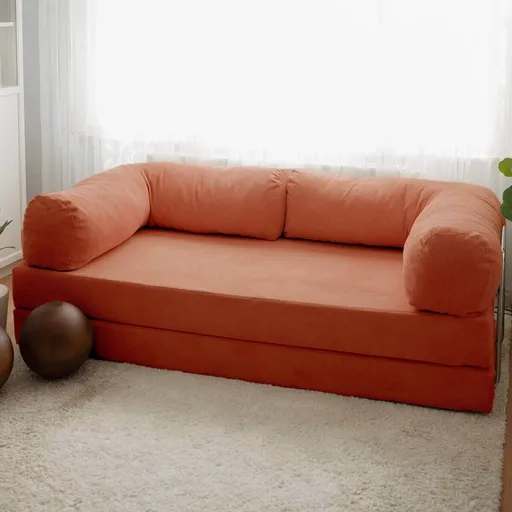 Canapea extensibila 3 locuri, Atelier del Sofa, 383EVN1267, Rosu vermilion