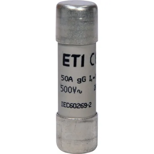 Siguranta fuzibila cilindrica 14x51mm, gG, 500VAC, 50A, 120kA Eti 002651035
