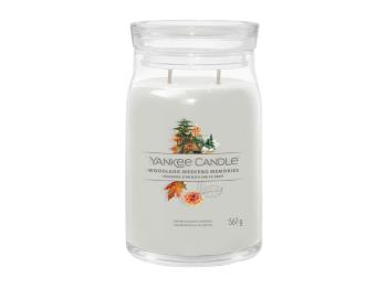 Yankee Candle Lumânare aromatică Signature sticlă mare Woodland Weekend Memories 567 g