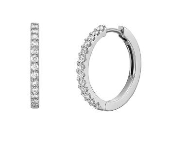 Fossil Cercei grațioși din oțel cu cristale Ellis JF04802040