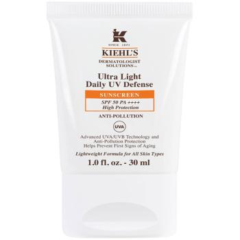 Kiehl's Ultra Light Daily UV Defense lichid protector ultra ușor pentru toate tipurile de ten, inclusiv piele sensibila SPF 50+ 30 ml