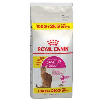12kg Royal Canin Feline Savour Exigent száraz macskatáp 10+2kg ingyen