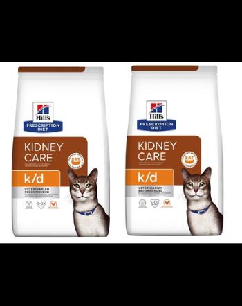 HILL'S Prescription Diet Cat K/D Kidney Care 6 kg (2 x 3 kg) hrana dietetica pisici protejare functie renala