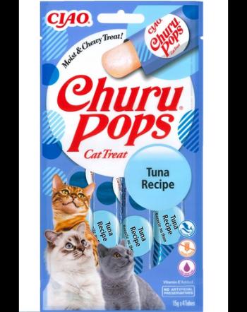 INABA Churu Pops Tuna 4x15g recompensa lichida cu ton pentru pisici