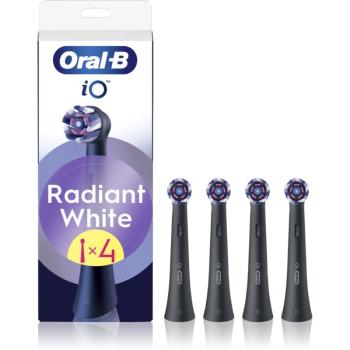 Oral B iO Radiant White capete de schimb pentru periuta de dinti cu fibre de albire Black 4 buc