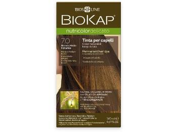 Biokap NUTRICOLOR DELICATO -vopsea de păr - 7.0 Blond natural mediu 140 ml