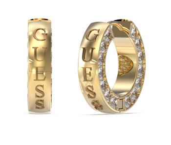 Guess Cercei cercuri auriți cu cristale Circle Lights JUBE03160JWYGT/U