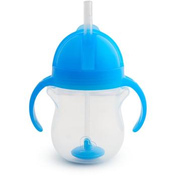 Munchkin Click Lock™ Tip & Sip ceasca cu pai cu greutăți Blue 6 m+ 207 ml