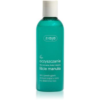 Ziaja Manuka Tree Purifying gel de curatare exfoliant pentru micsorarea porilor 200 ml