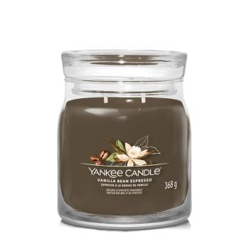 Yankee Candle Lumânare aromatică Signature sticlă medie Vanilla Bean Espresso 368 g