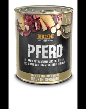 BELCANDO Super Premium Hrana umeda pentru caini adulti, cu carne de cal si cartofi 800 gr
