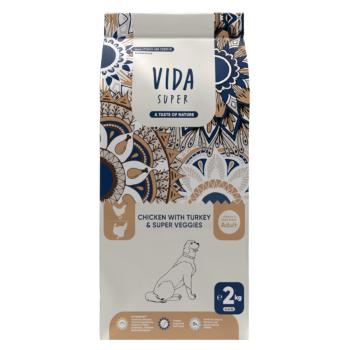KRAFTIA Vida Super Adult M/L Chicken&Turkey granule pre psov, Hmotnosť balenia (g): 2 kg