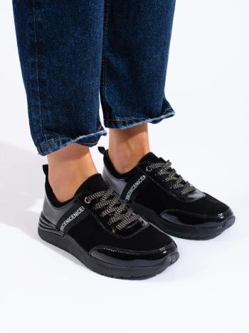 Pantofi de sport exclusiviste femei negru fără toc