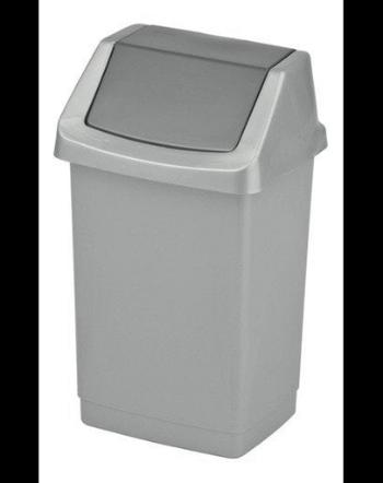CURVER Cos de gunoi &quot;CLICK-IT&quot; 50 L argintiu/grafit