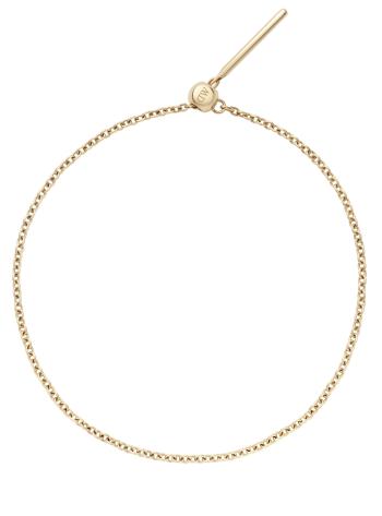 Daniel Wellington Brățară de damă placată cu aur, model Rolo, pentru pandantive Charms DW00400393