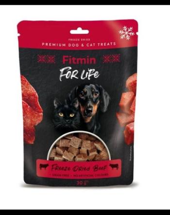 FITMIN For Life Freeze dried beef 30 g recompensa pisici si caini, vita liofilizata