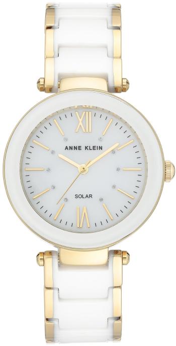 Anne Klein Ceas analogic Considered Solar Powered Ceramic AK/3844WTGB