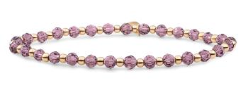 Sparkling Jewels Brățară din mărgele cu rozariu violet SBG-GEM59-3MM-MIX