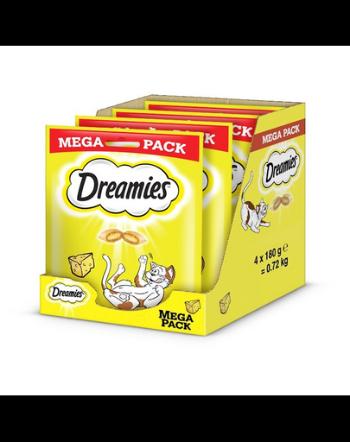 DREAMIES Mega Pack 4x180 g gustare pentru pisici, cu branza
